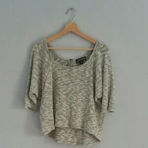 Almost Famous Sweater Lightweight Zip Back Size L
